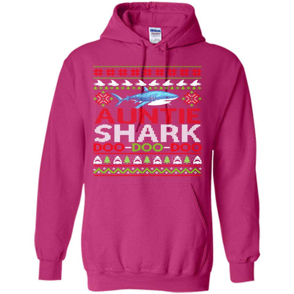 Auntie shark Doo Doo Doo Christmas - Hoodie