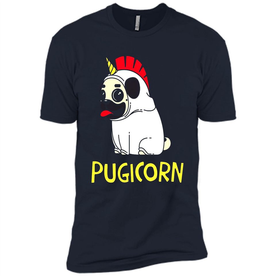Pugicorn Pug Unicorn Funny Shirt PINGPONG - Premium Short Sleeve T-Shirt