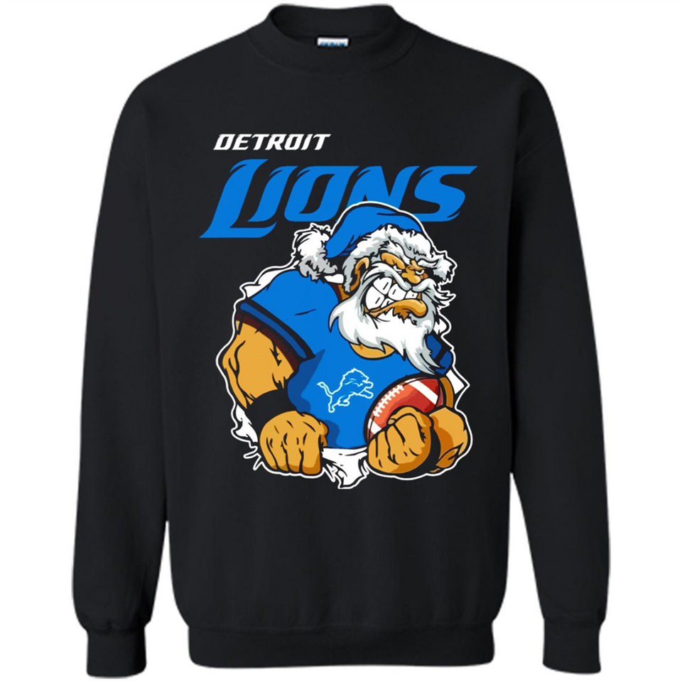 Grumpy Santa Claus Detroit Lions Football Team PINGPONG