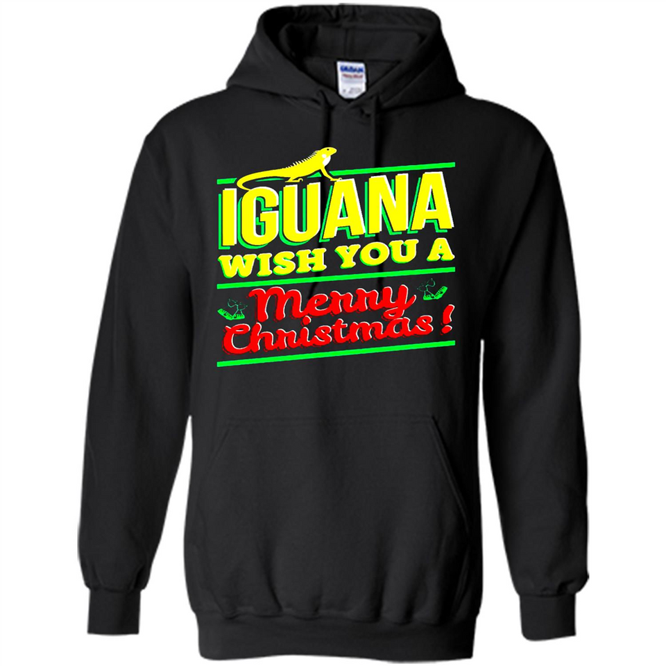 Iguana Wish You A Merry Christmas Animal - Hoodie