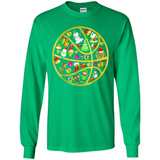 Basketball Christmas Ornament - Long Sleeve T-Shirt