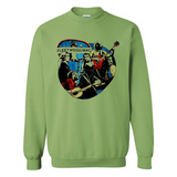 Dancing Funny Guitar Vintage Metal Rock Band Shirt PINGPONG - Sweatshirt