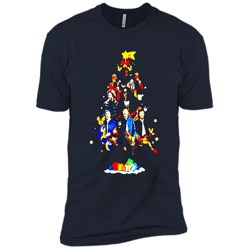 JOHN LENNON CHRISTMAS TREE - Premium Short Sleeve T-Shirt