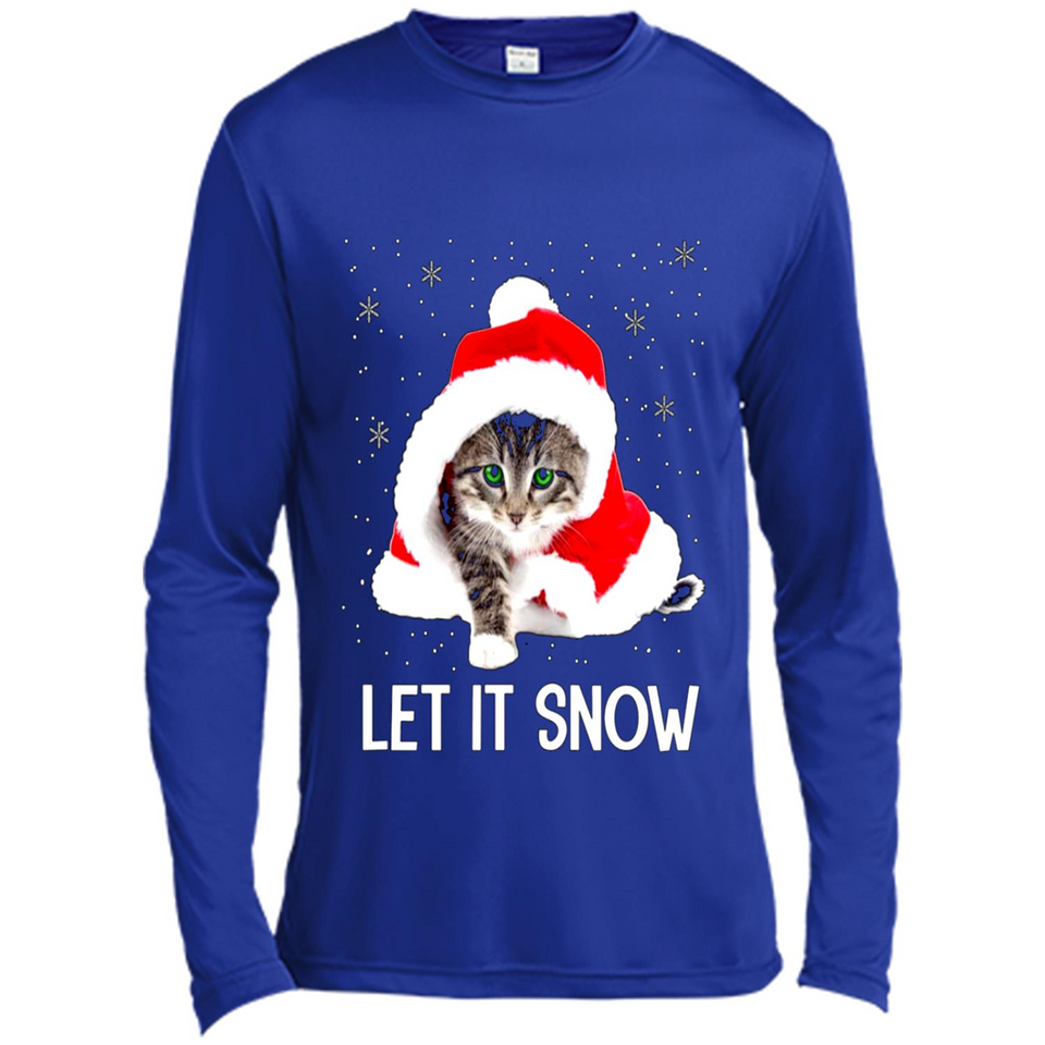 Let It Snow Cat Christmas sweater PINGPONG