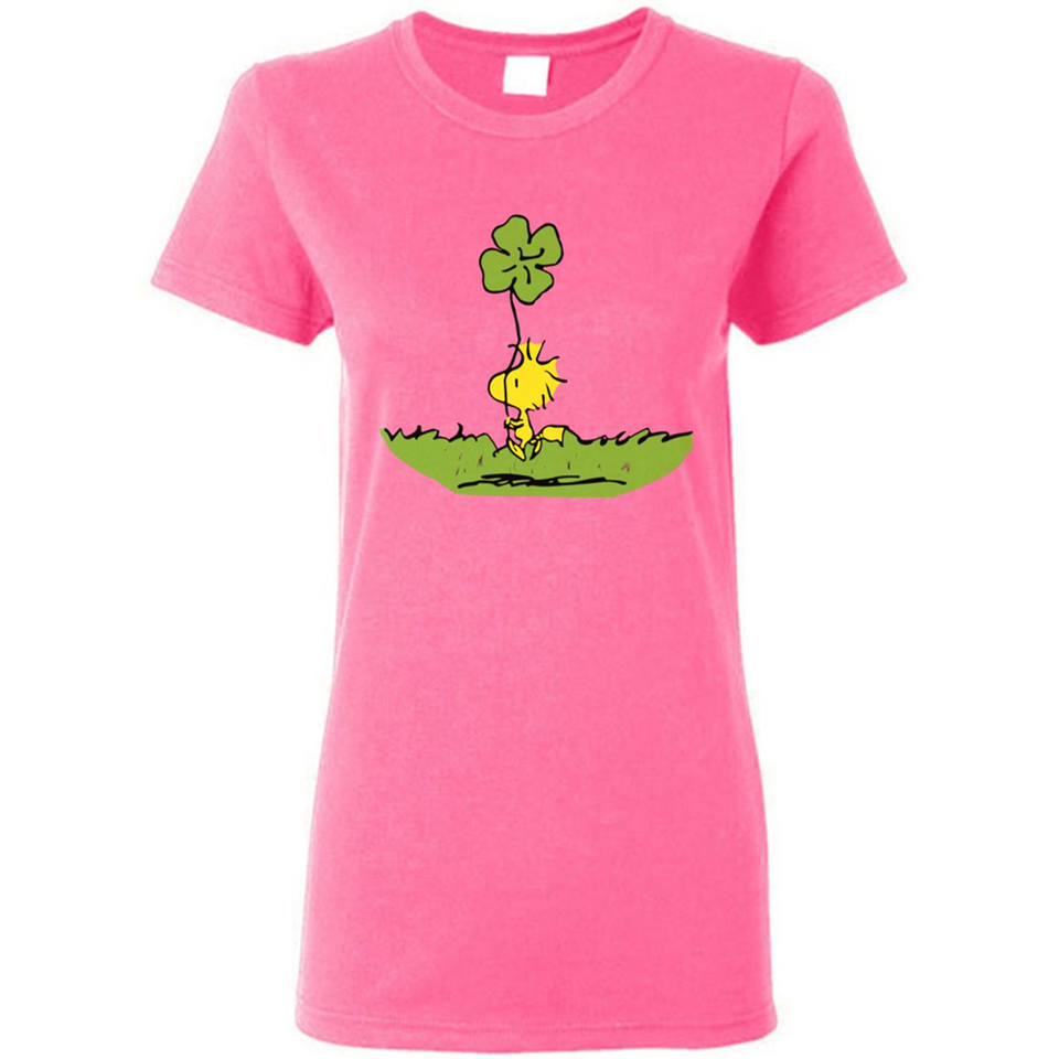 Snoopy Woodstock Shamrock - Ladies Short-Sleeve