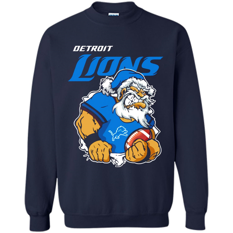 Grumpy Santa Claus Detroit Lions Football Team PINGPONG