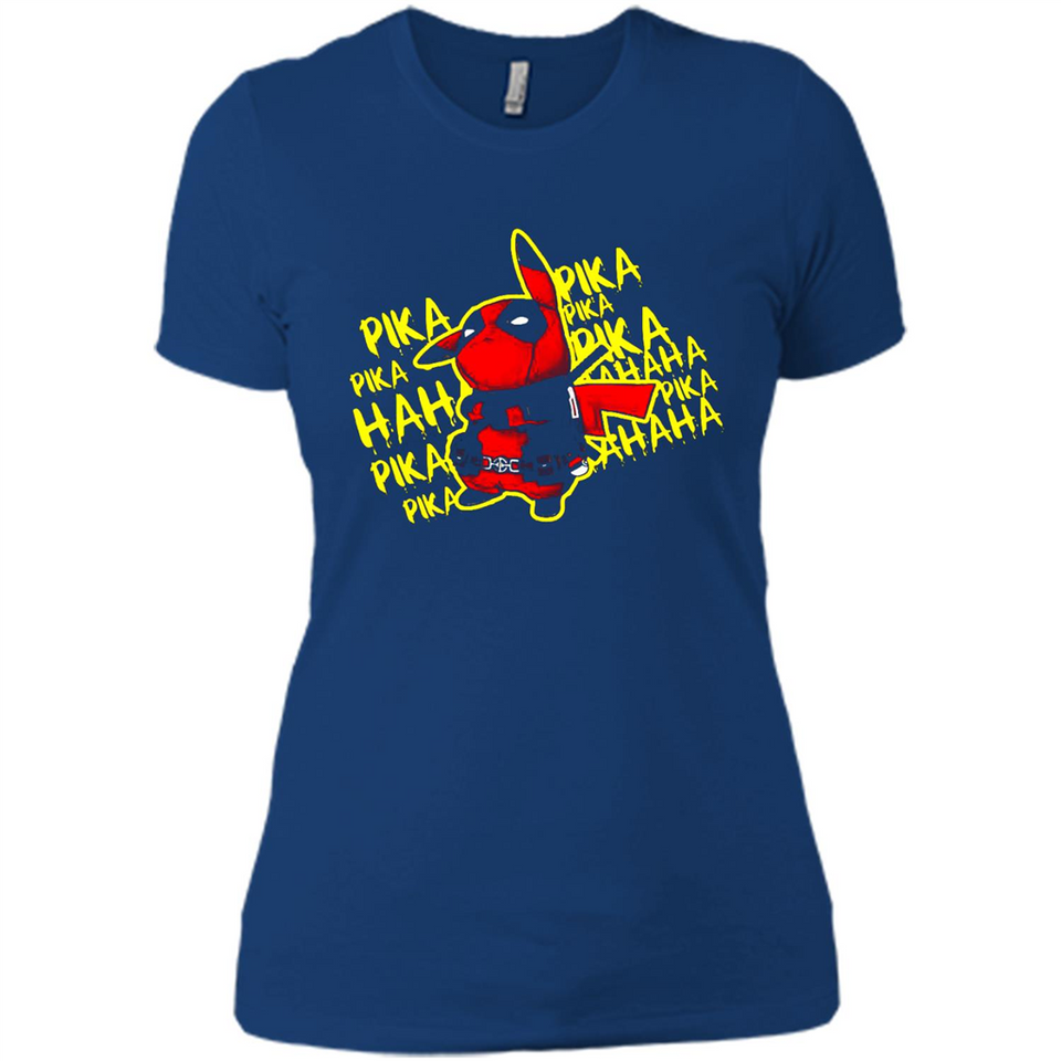Pikachu Deadpool T-Shirt PINGPONG - Ladies' Boyfriend T-Shirt
