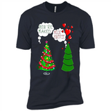 Fir Loves Christmas Tree Funny Undecorated Joke - Premium Short Sleeve T-Shirt