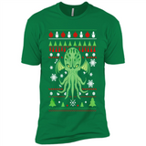 Octopus Ugly Sweater Christmas - Premium Short Sleeve T-Shirt