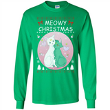 Sailor Moon Yin Yang Cat Love Ugly Christmas Sweater - Long Sleeve T-Shirt