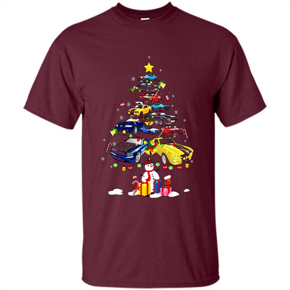 Mustang Tree Christmas Sweatshirt PINGPONG