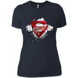 Detroit Red Wings And Superman Fans - Ladies' Boyfriend T-Shirt