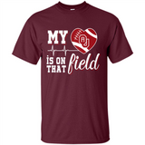 Oklahoma Sooners Football My Heart is on that Field - Shirt