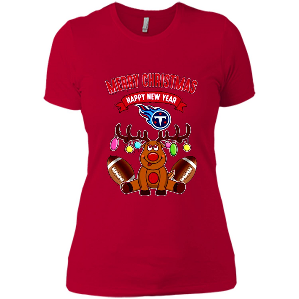 Tennessee Titans NFL Reindeer Funny Merry Christmas And Happy New Year