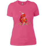 Christmas Lights Sloth Long Sleeve Santa Sloth - Ladies' Boyfriend T-Shirt