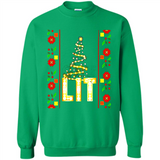 Funny Lets Get Lit Christmas Tree - Sweatshirt