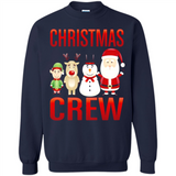 CHRISTMAS CREW Shirt X-mas Santa Snowman Reindeer Elf - Sweatshirt
