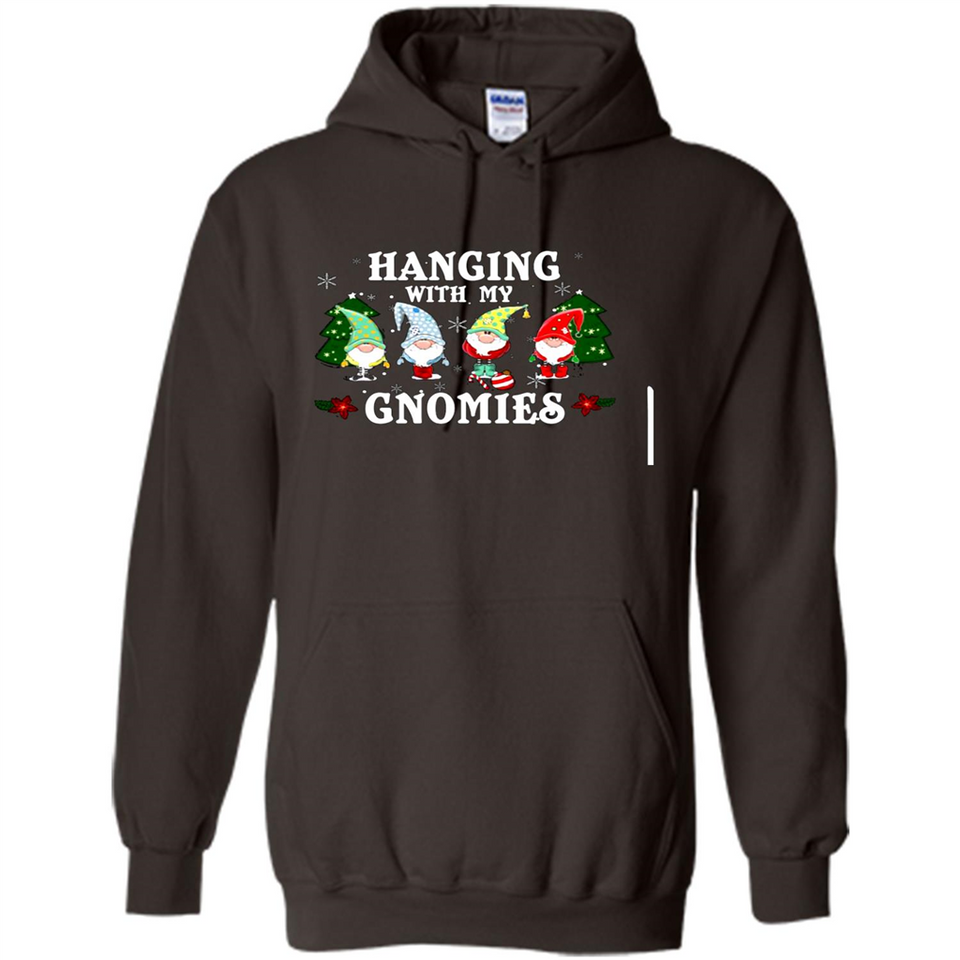 Christmas Garden Gnome Hanging With My Gnomies - Hoodie