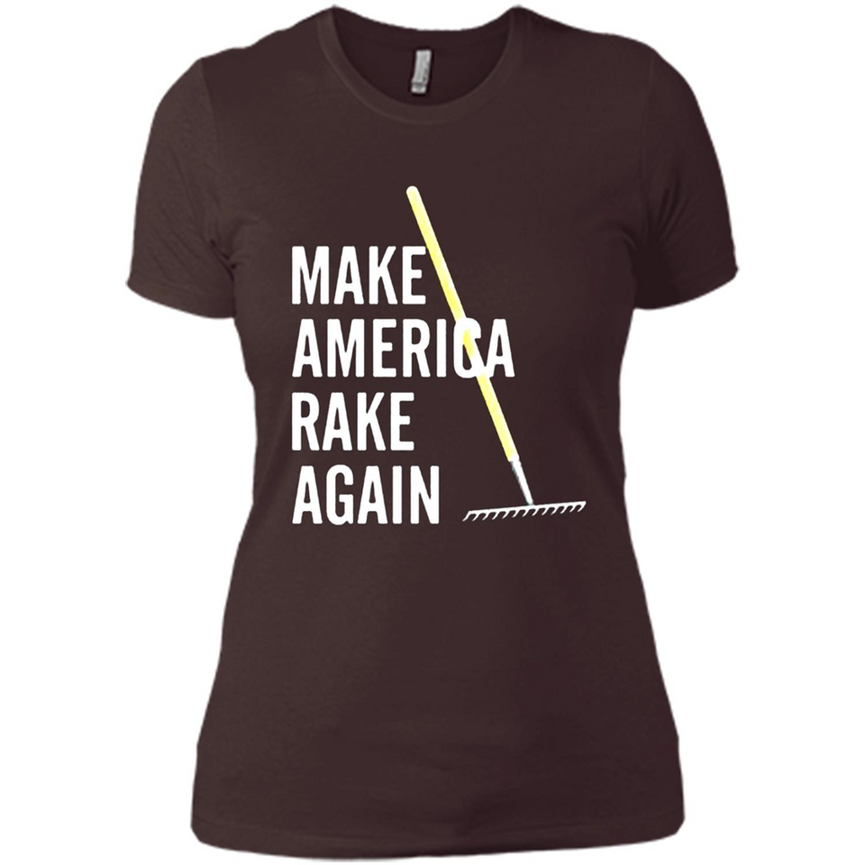 Make America Rake Again California Fires Paradise Youth T-Shirt PINGPONG - Ladies' Boyfriend T-Shirt