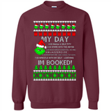 Mr Grinch my day I’m booked Christmas sweater PINGPONG