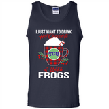 I Just Want To Drink Hot Chocolate & Watch TCU Horned Frogs Ugly Christmas Sweater PINGPONG
