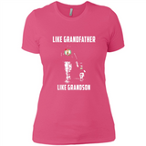 Boston Celtics Like GrandFather Like GrandSon - Ladies' Boyfriend T-Shirt