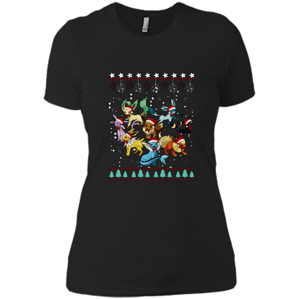 Pokemon Eeveelutions Ugly Christmas Sweater Perfect Christmas PINGPONG