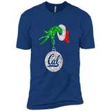 Amazing California Golden Bears Glitter Grinch Monogram Ornament Christmas Gift - Premium Short Sleeve T-Shirt