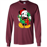 Mickey Mouse Merry Christmas Disney Sweatshirt - Long Sleeve T-Shirt