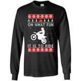 Motocross oh what fun it is to ride Christmas sweater PINGPONG