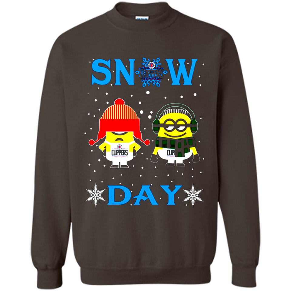 Snow Day Shirt For La Clippers Vs Minion Fans pingpong