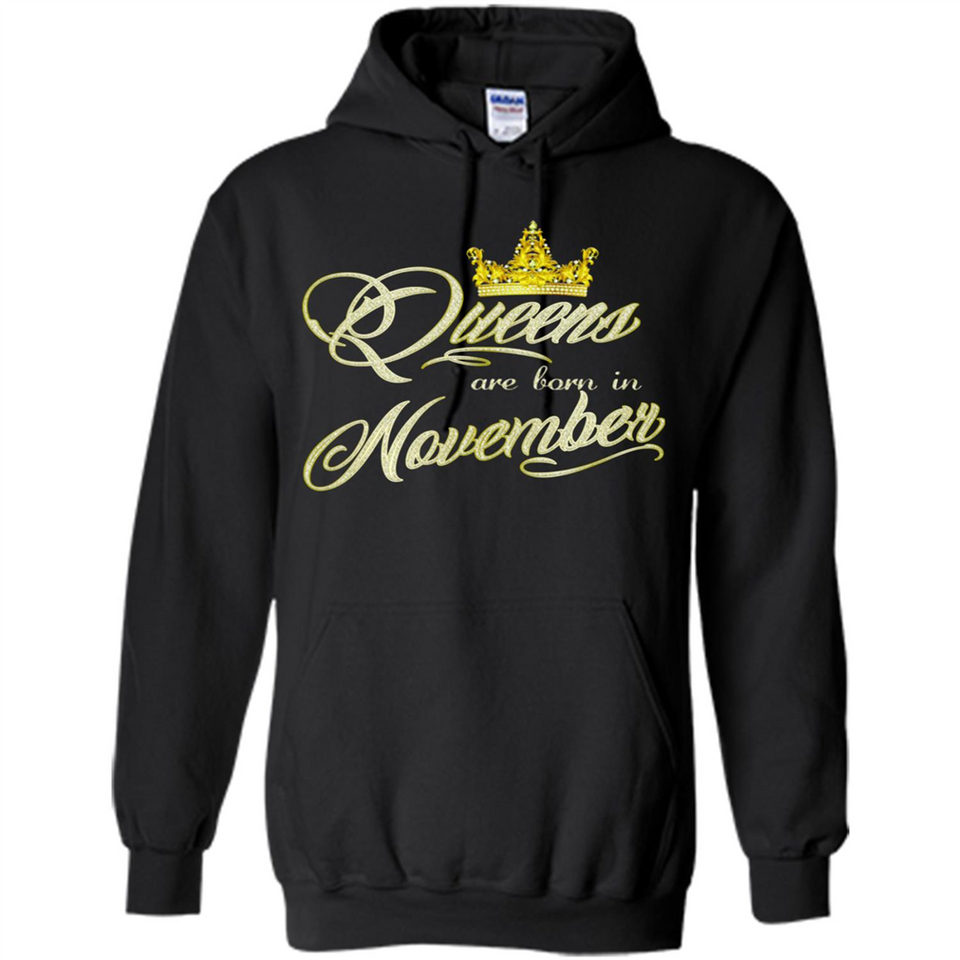 Queens Are Born In November Golden T-Shirt