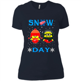 Snow Day Shirt For Detroit Red Wings Vs Minion Fans pingpong