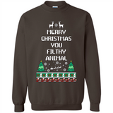 Merry Christmas You Filthy Animal Sweatshirt PINGPONG