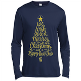 Christmas Tree T-Shirt Funny Mery Christmas Gift Idea - Canvas Long Sleeve T-Shirt