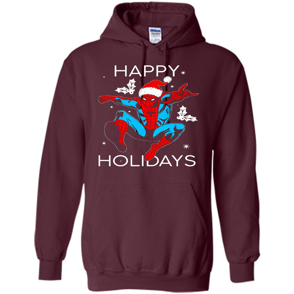 Marvel Spider Man Happy Holidays Santa Christmas Mug PINGPONG - Hoodie