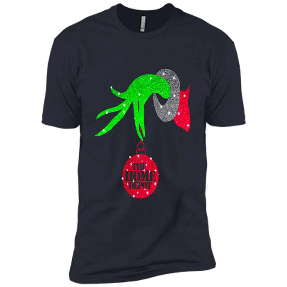 Grinch hand holding HomeDepot Glitter Christmas PING PONG