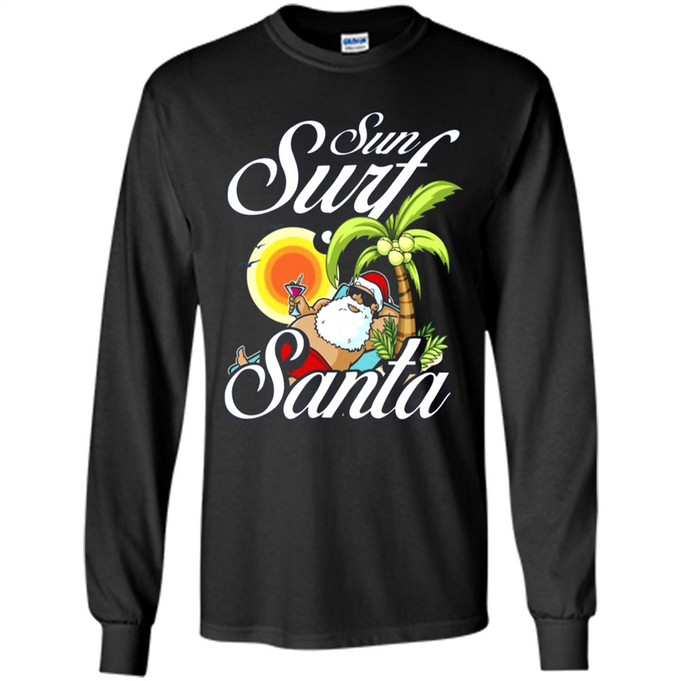 Sun Surf Santa - Long Sleeve T-Shirt