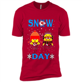 Snow Day Shirt For Kansas City Chiefs Vs Minion Fans Cotton pingpong