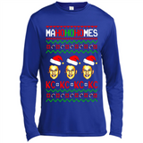 Patrick Mahomes Ma Ho Ho Homes Christmas sweatshirt PINGPONG - Canvas Long Sleeve T-Shirt