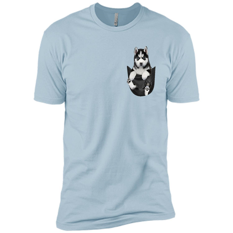 Husky Pocket - Premium Short Sleeve T-Shirt