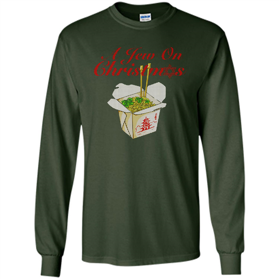 Christmas Ugly Sweater A Jew On Christmas - Long Sleeve T-Shirt