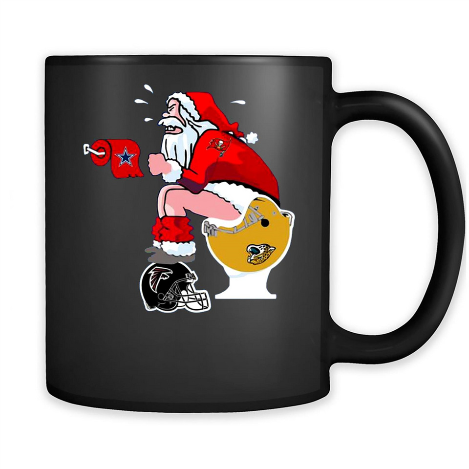 Tampa Bay Buccaneers Santa Claus Toilet