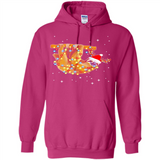 Christmas Lights Sloth Wearing Santa Hat Funny Xmas - Hoodie