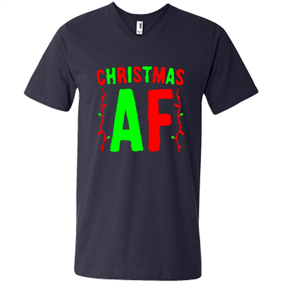 Christmas Ugly Sweater Christmas AF - Men's V-Neck
