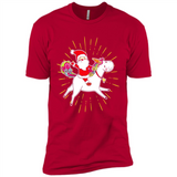 Unicorn And Santa Christmas - Premium Short Sleeve T-Shirt