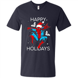 Marvel Spider Man Happy Holidays Santa Christmas Mug PINGPONG - Men's V-Neck
