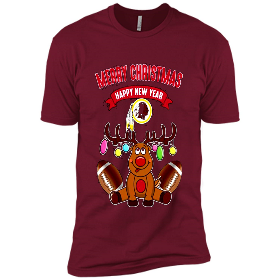 Washington Redskins NFL Reindeer Funny Merry Christmas And Happy New Year