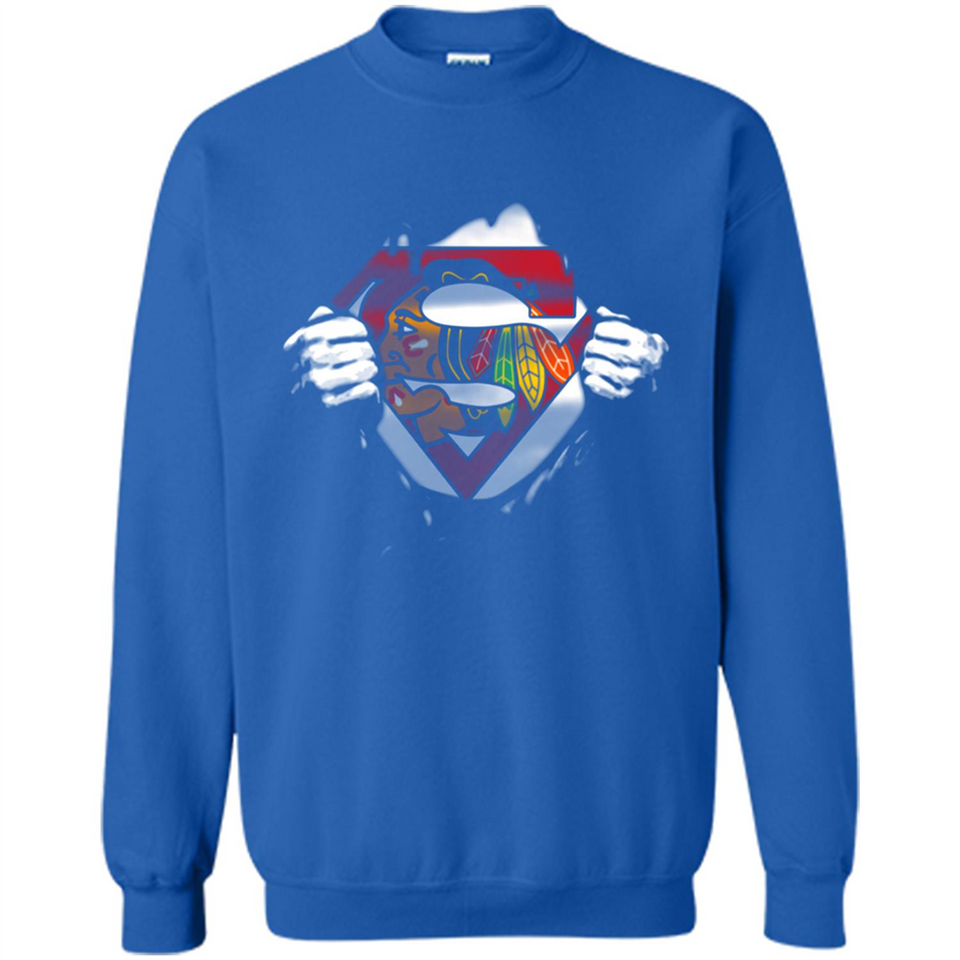 Chicago Blackhawks And Superman Fans - Sweatshirt