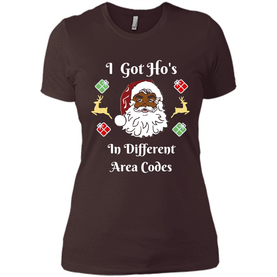 I Got Ho's Santa Christmas - Ladies' Boyfriend T-Shirt